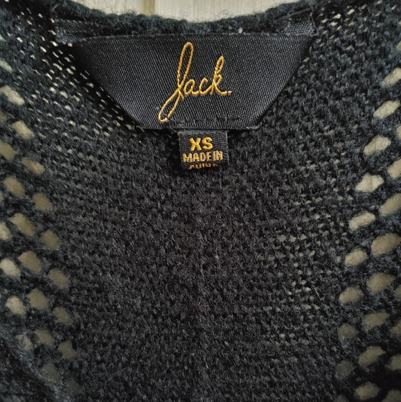 Jack BB Dakota Black Knit Poncho - Picture 4 of 14